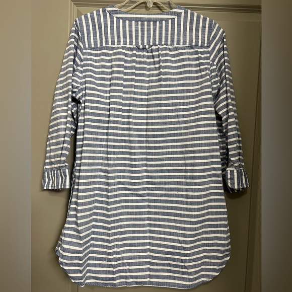 Duluth Trading Co. | Free Range Organic Chambray Tunic Top 3/4 Sleeve Size S - Picture 6 of 6